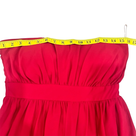 #22 Hush Collection Red Strapless Dress - Picture 3 of 4